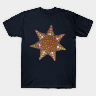 Spirograph Bright Star Pattern T-Shirt